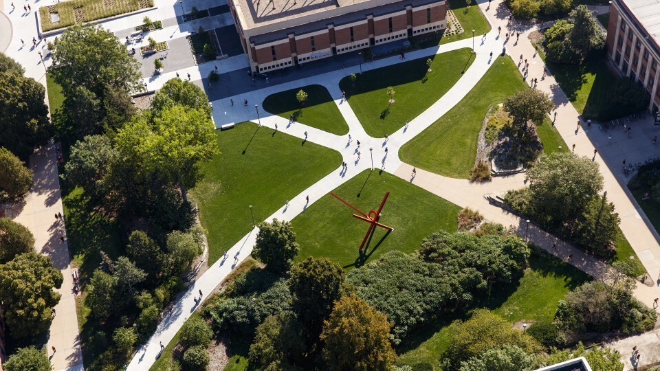 Aerial of campus